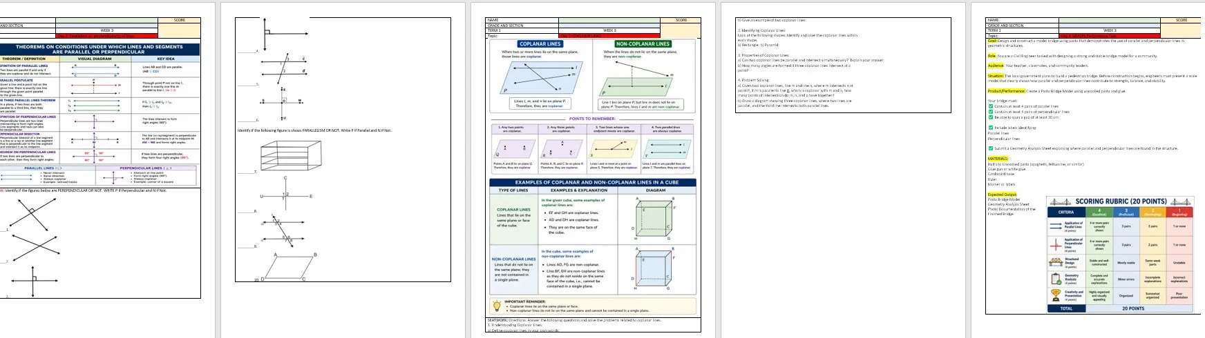 Preview 2 of MATH 9 Daily Lesson Plan ILAW format with worksheet Week 3